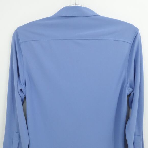 Ministry Of Supply Shirt Mens Medium Blue Apollo Long Sleeve Button Up Casual - Picture 9 of 13